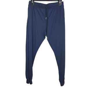 Zyia Active Men's Peak Navy Joggers Size L With Botton Zipper